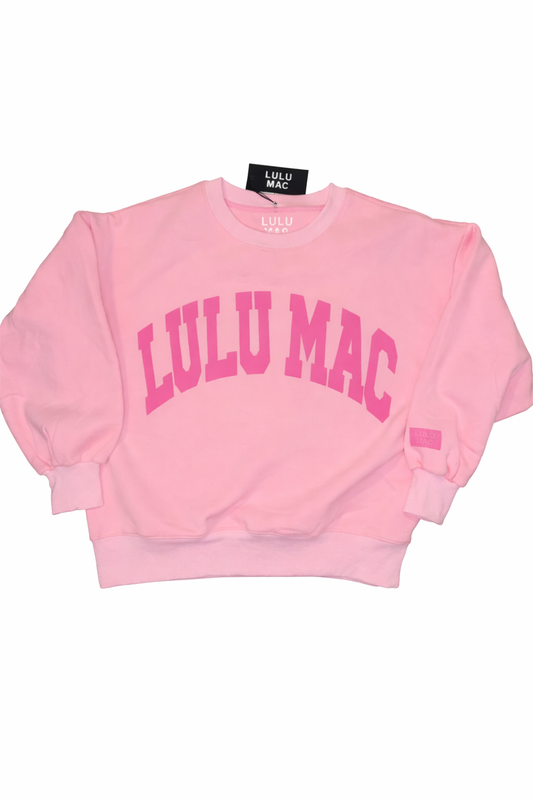 LULU MAC Light Pink Puff Sweatshirt