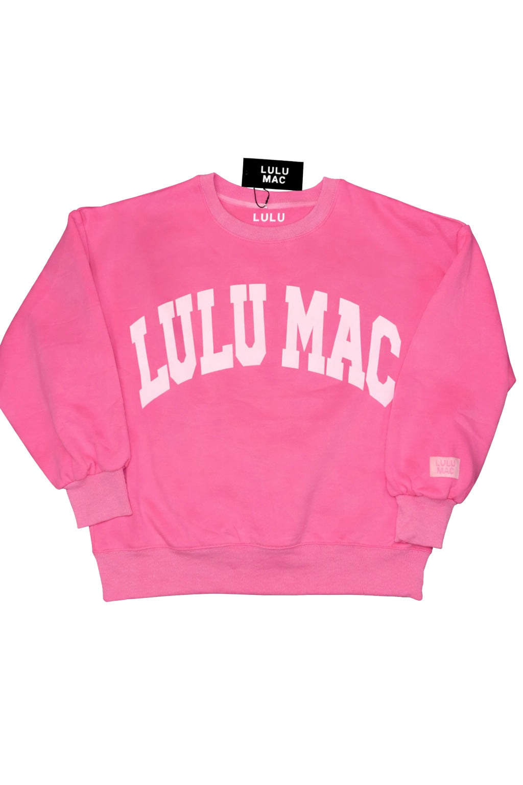 LULU MAC Hot Pink Puff Sweatshirt